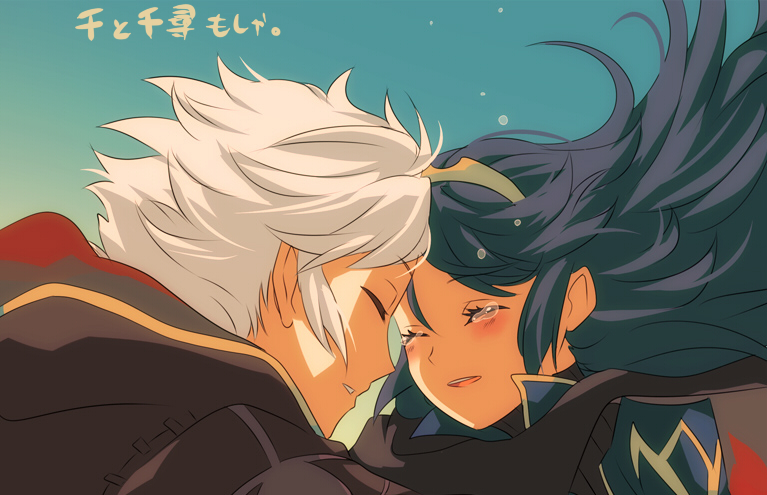 lucina and male robin (fire emblem and 3 more) drawn by ameno_(a_meno0)