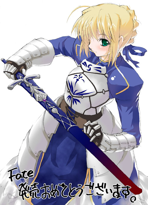 artoria pendragon and saber (fate and 1 more) drawn by pitomo