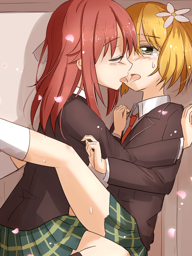 takayama haruka and sonoda yuu (sakura trick) drawn by mashayuki