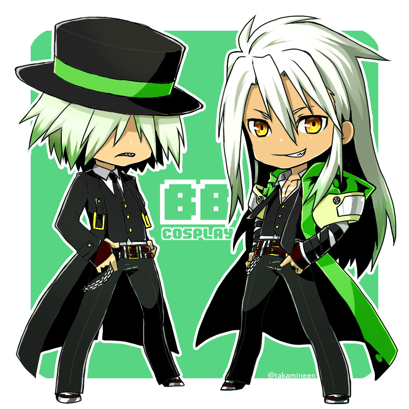 hazama, yuuki terumi, zaveid, and dezel (tales of and 2 more) drawn by takamine