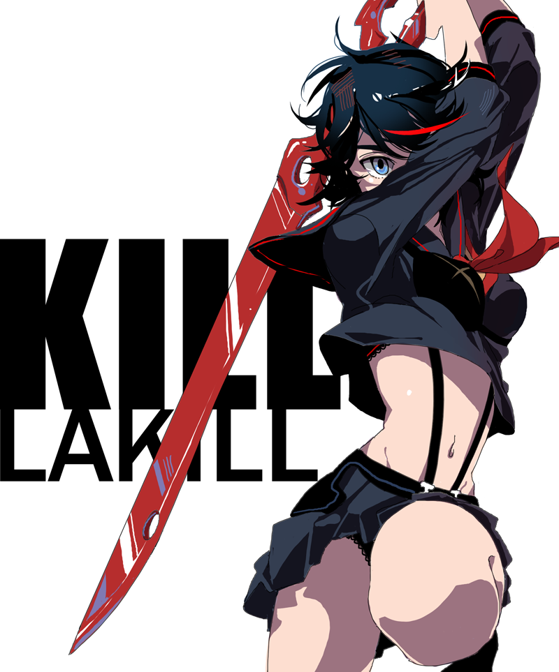 matoi ryuuko and senketsu (kill la kill) drawn by aghost-i