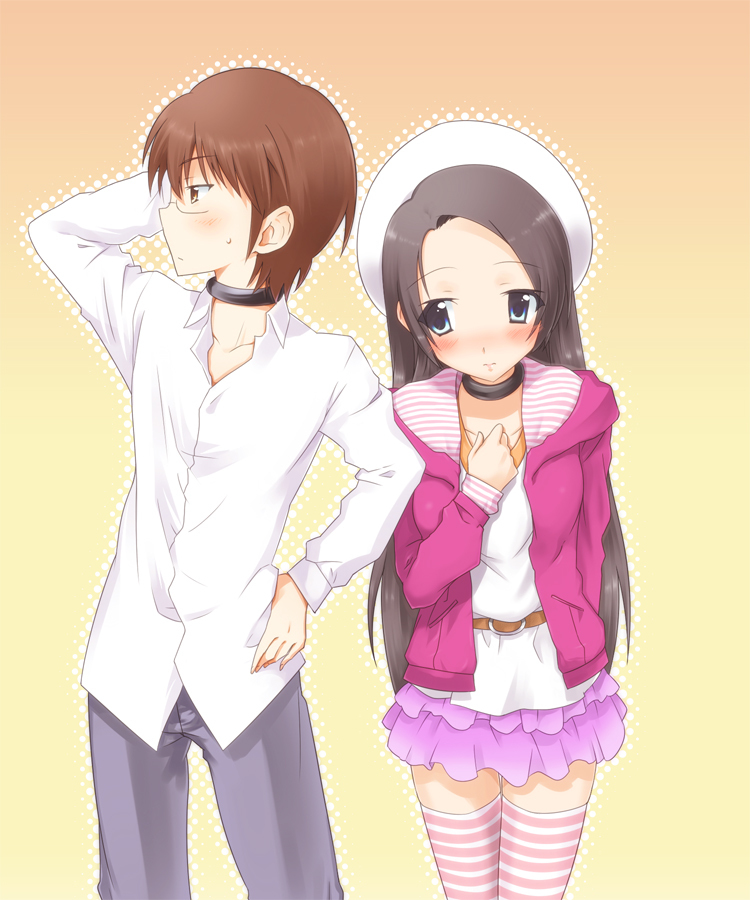 elysia de lute ima and katsuragi keima (kami nomi zo shiru sekai) drawn by yuto_(dialique)