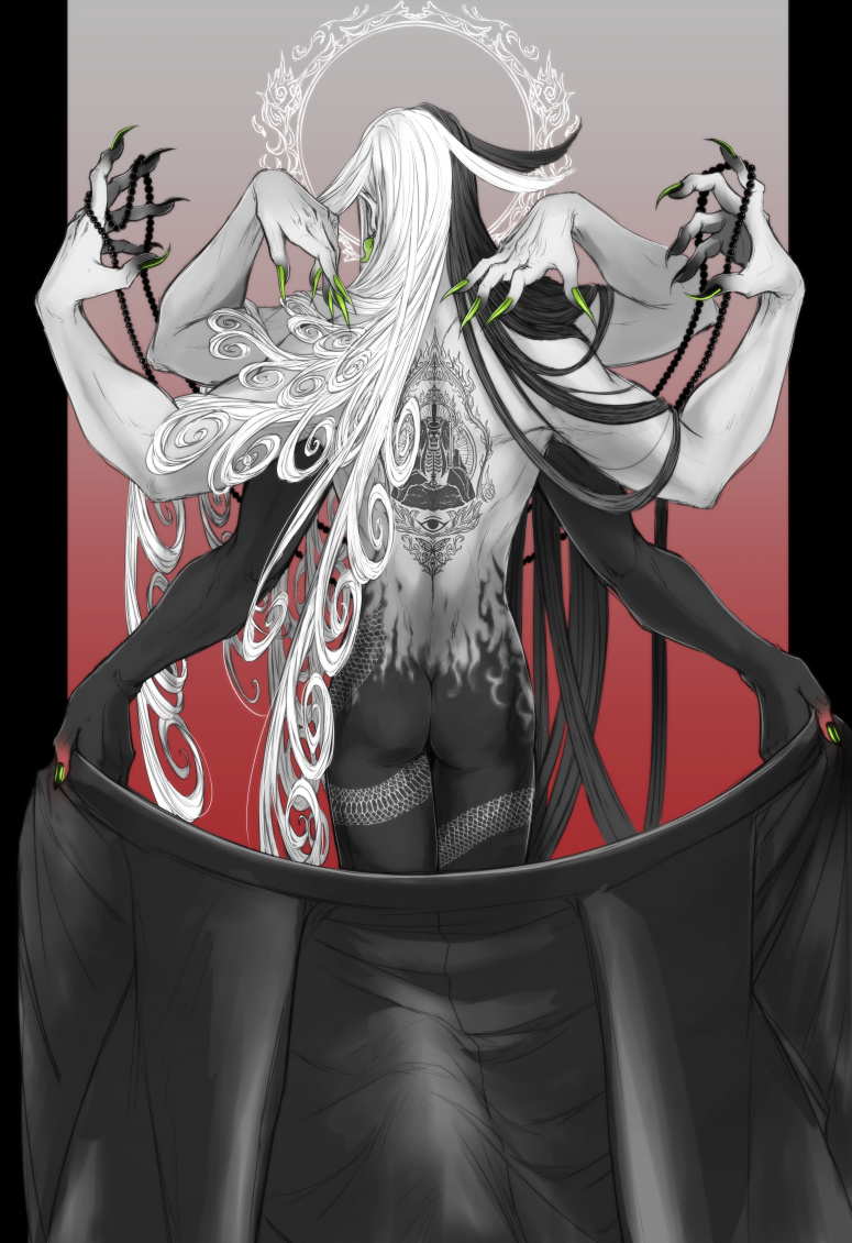 ashiya douman and akimitsu-dono (fate and 1 more) drawn by kinuttta