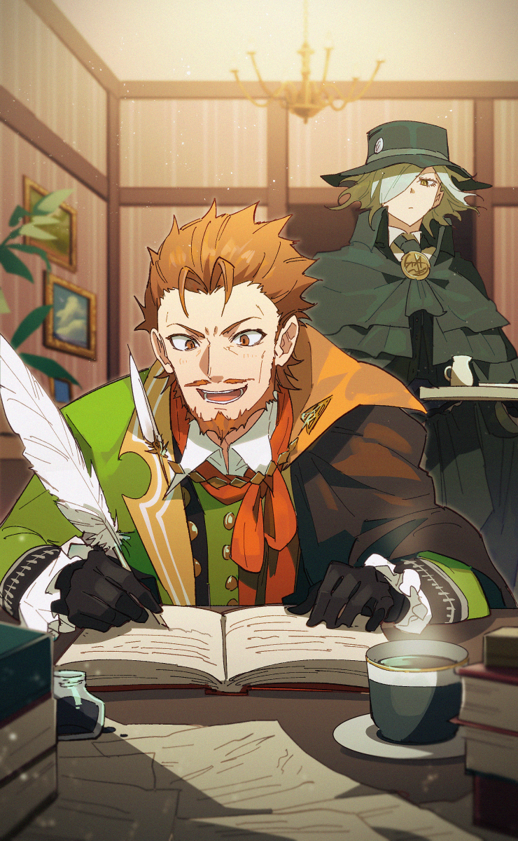 edmond dantes and william shakespeare (fate and 1 more) drawn by memna_(renka_roll)