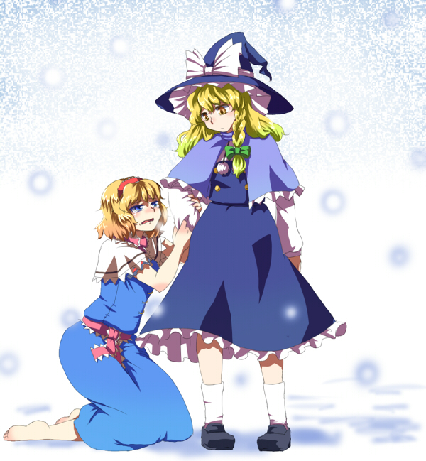 kirisame marisa and alice margatroid (touhou) drawn by mizu_mochi