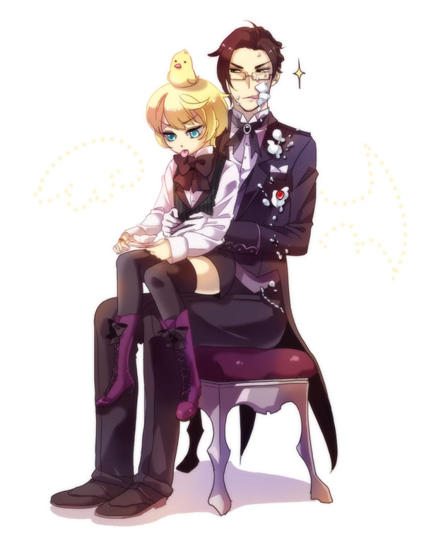 alois trancy and claude faustus (kuroshitsuji) drawn by windbard