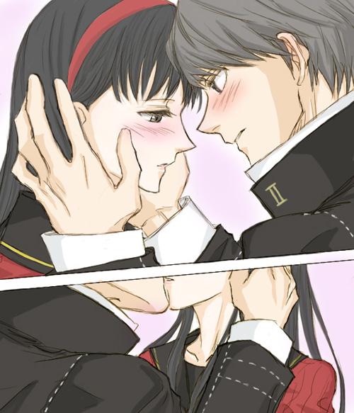 narukami yu and amagi yukiko (persona and 1 more) drawn by gogono_pan'ya