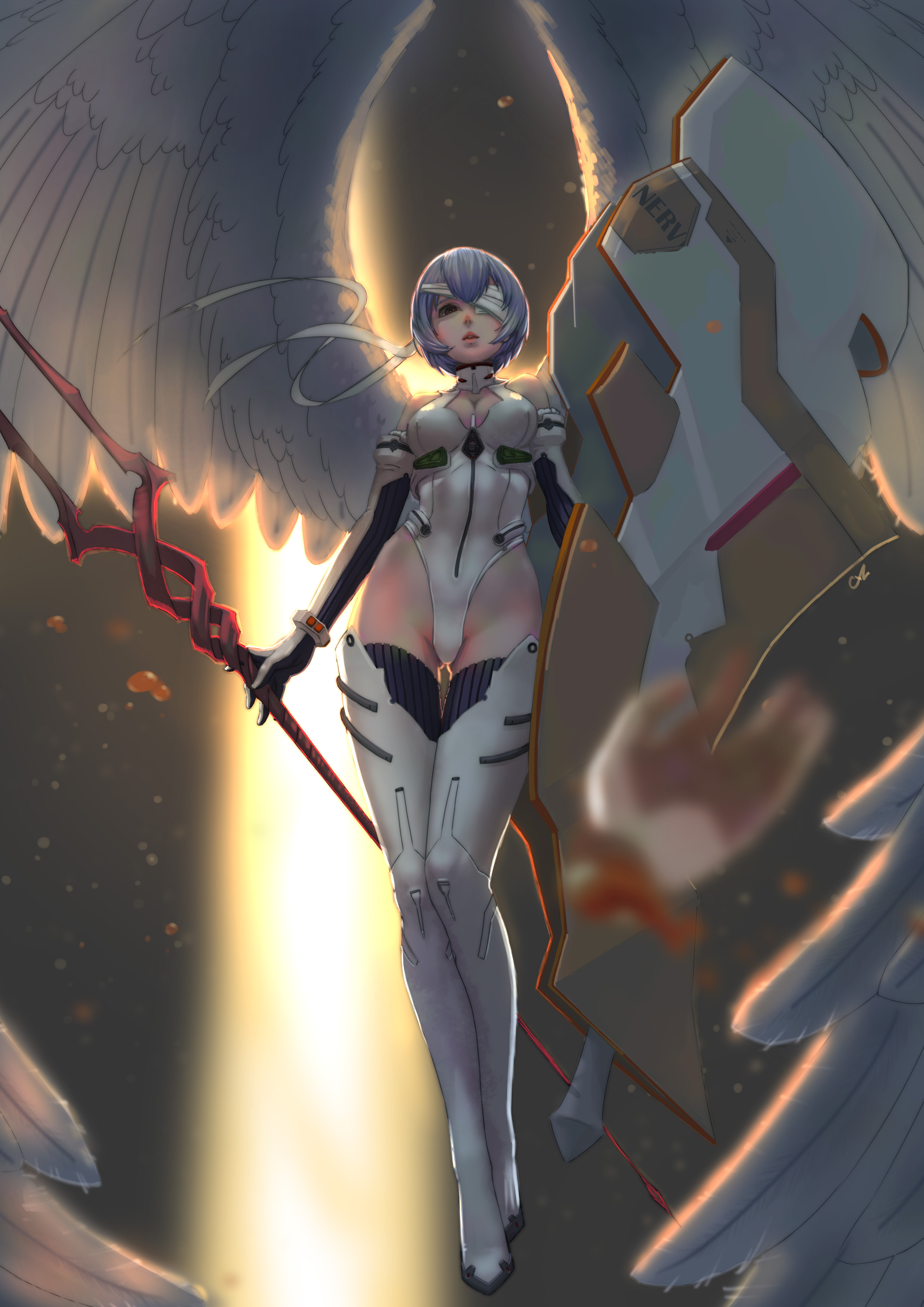 Ayanami Rei Neon Genesis Evangelion And 1 More Drawn By