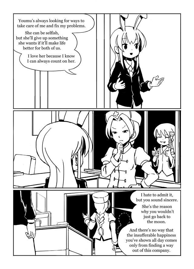 kochiya sanae, reisen udongein inaba, inaba tewi, and yagokoro eirin (touhou) drawn by sixten