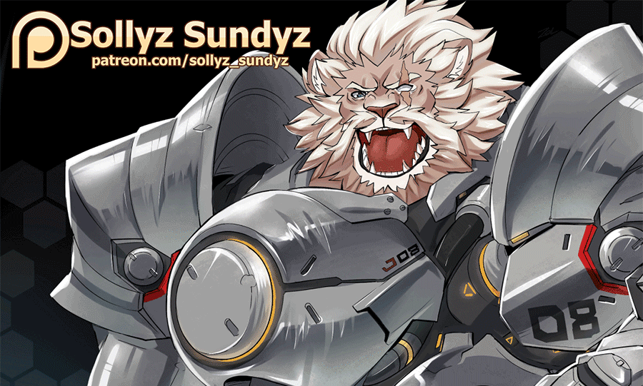 reinhardt (overwatch and 1 more) drawn by sollyz