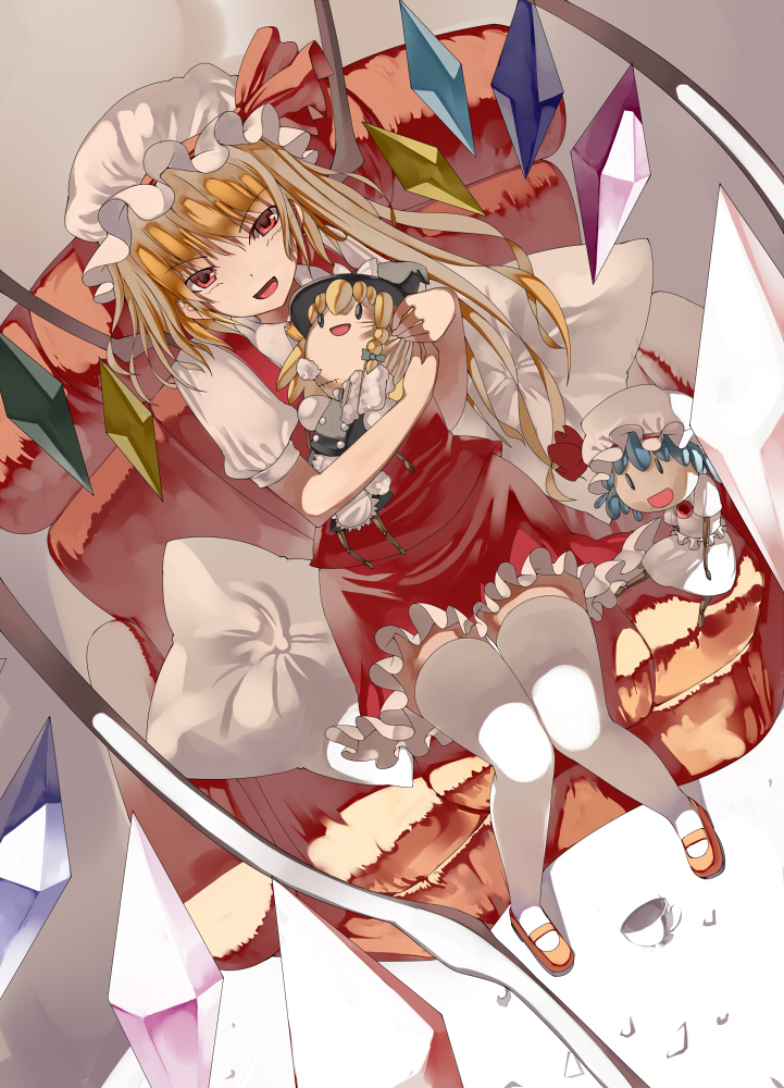 kirisame marisa, remilia scarlet, and flandre scarlet (touhou) drawn by kureha_(ironika)