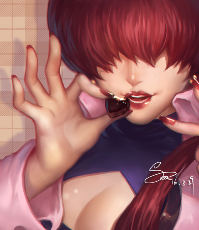 shermie (the king of fighters) drawn by spade-m