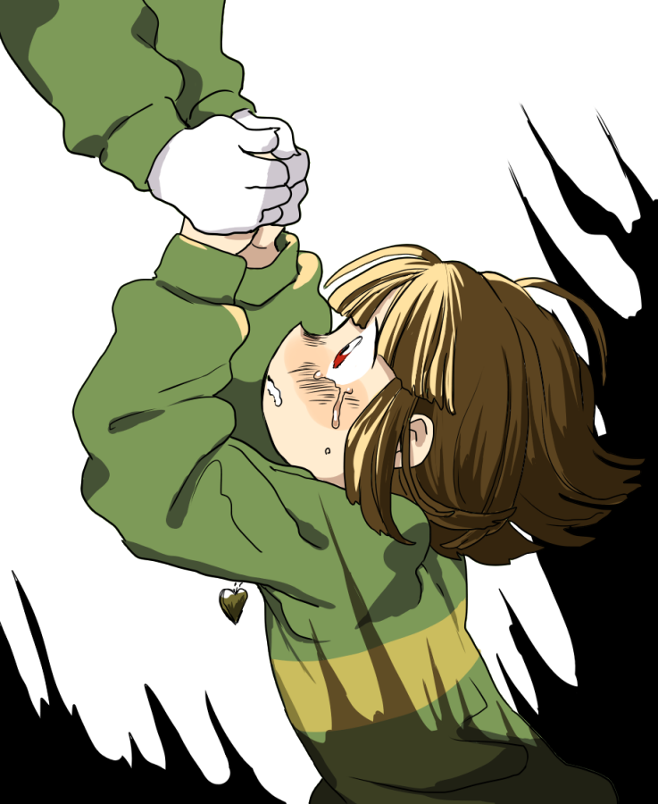 chara and asriel dreemurr (undertale) drawn by ikuta_semi