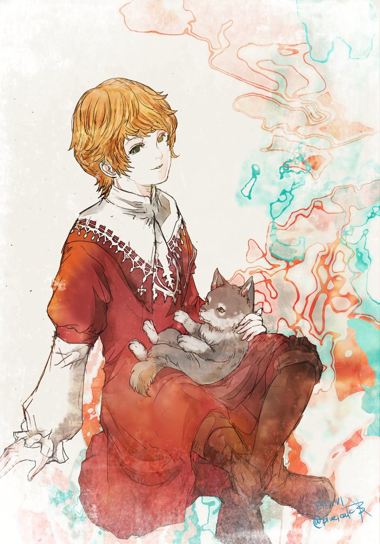 joshua rosfield and torgal (final fantasy and 1 more) drawn by ruka_(blueplus84)
