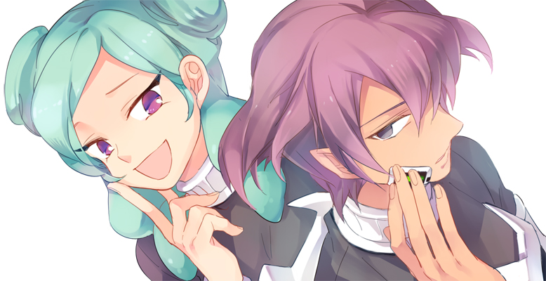 beta and alpha (inazuma eleven and 2 more) drawn by nana0813