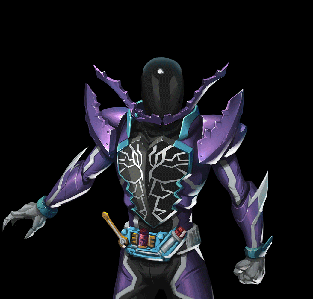 kamen rider rogue (kamen rider and 1 more) drawn by peihao_wang