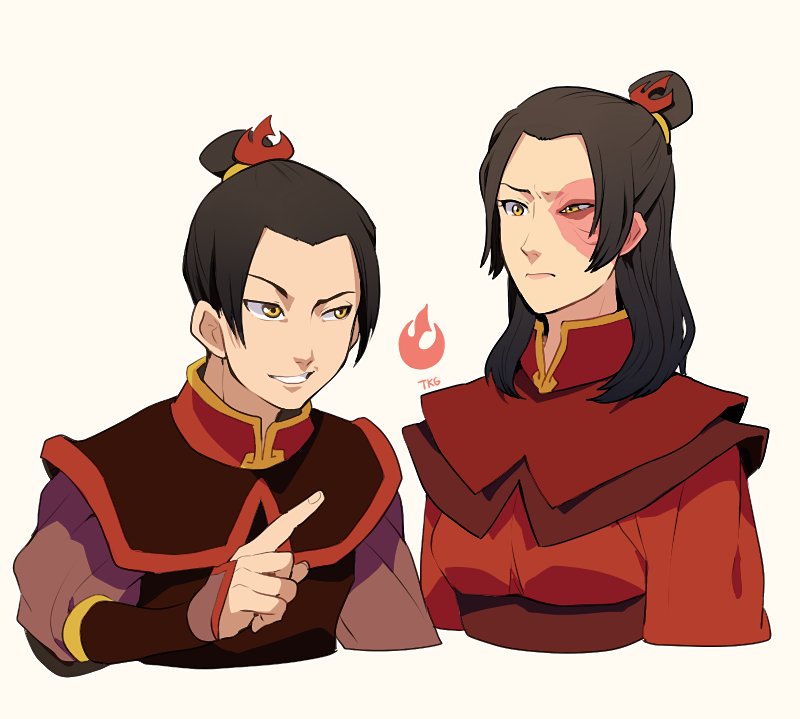 azula and zuko (avatar legends and 1 more) drawn by t_k_g
