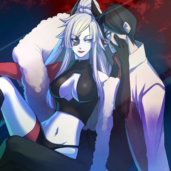 inga and yuuki shinjuurou (un-go) drawn by koga_(yamazaki)