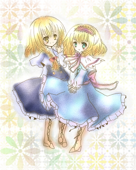 kirisame marisa and alice margatroid (touhou) drawn by kohinata_raichi