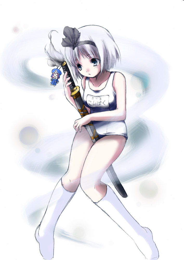 konpaku youmu and saigyouji yuyuko (touhou) drawn by fujisaki_hikari