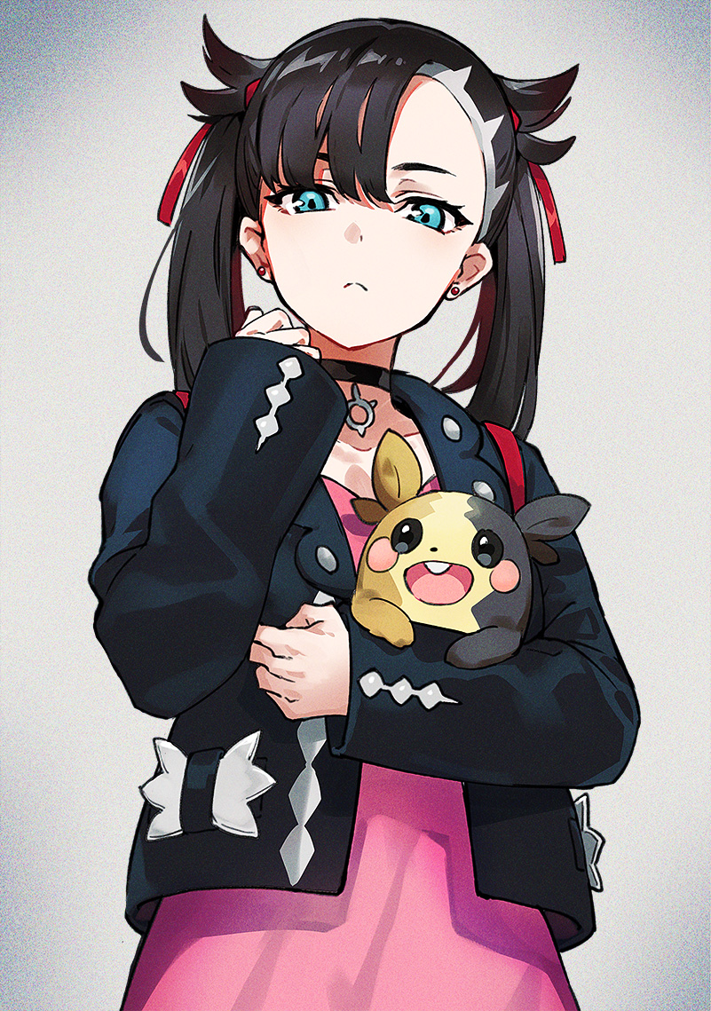 marnie and morpeko (pokemon and 1 more) drawn by arisaka_ako