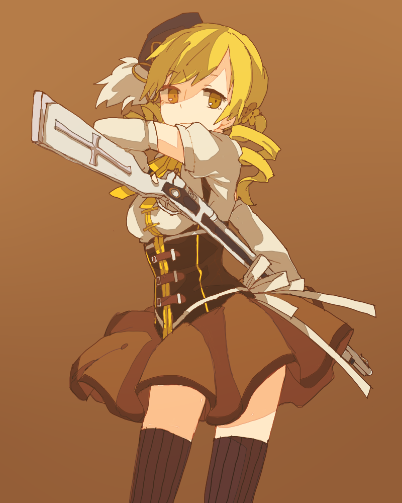 tomoe mami (mahou shoujo madoka magica) drawn by lemontea