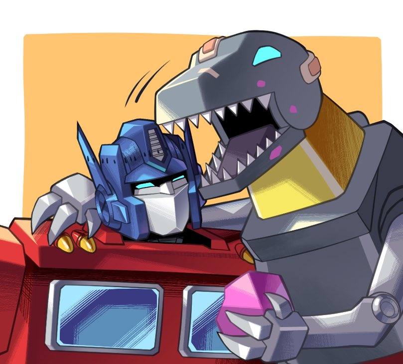 optimus prime and grimlock (transformers and 1 more) drawn by lantana0_0