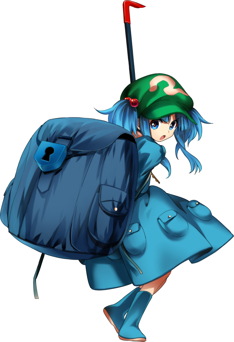 kawashiro nitori (touhou and 1 more) drawn by harukawa_moe