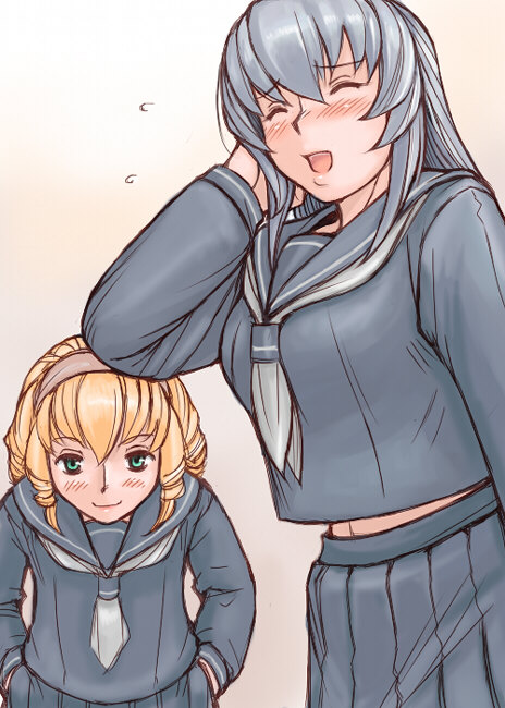 suigintou and hinaichigo (rozen maiden) drawn by tsuda_nanafushi