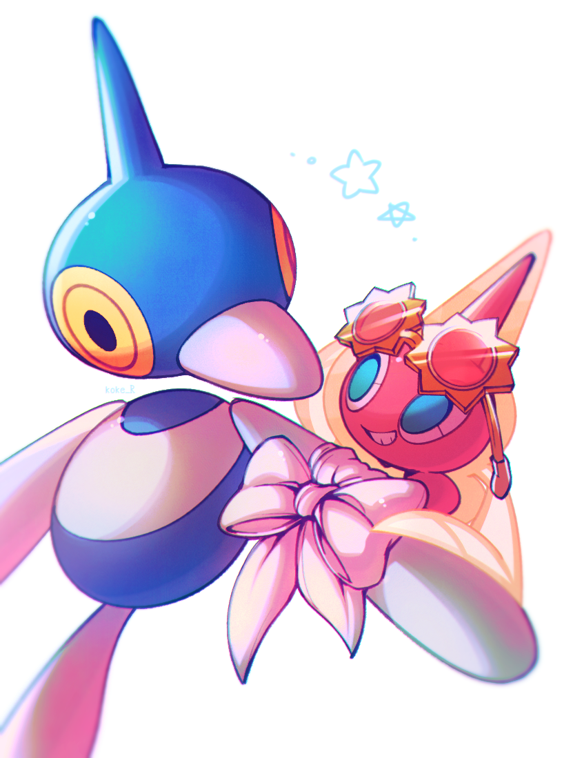 rotom and porygon-z (pokemon) drawn by kokemushi_(kuru_fox)