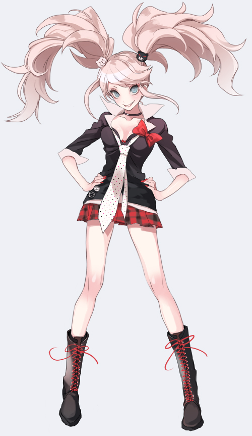 enoshima junko (danganronpa and 1 more) drawn by potti-p