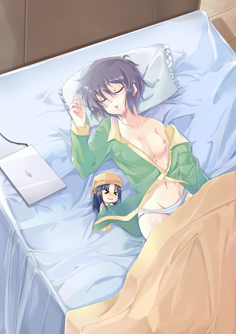 nagato yuki, asakura ryoko, and achakura (suzumiya haruhi no yuuutsu and 1 more) drawn by fei_chai_fu_si_ji