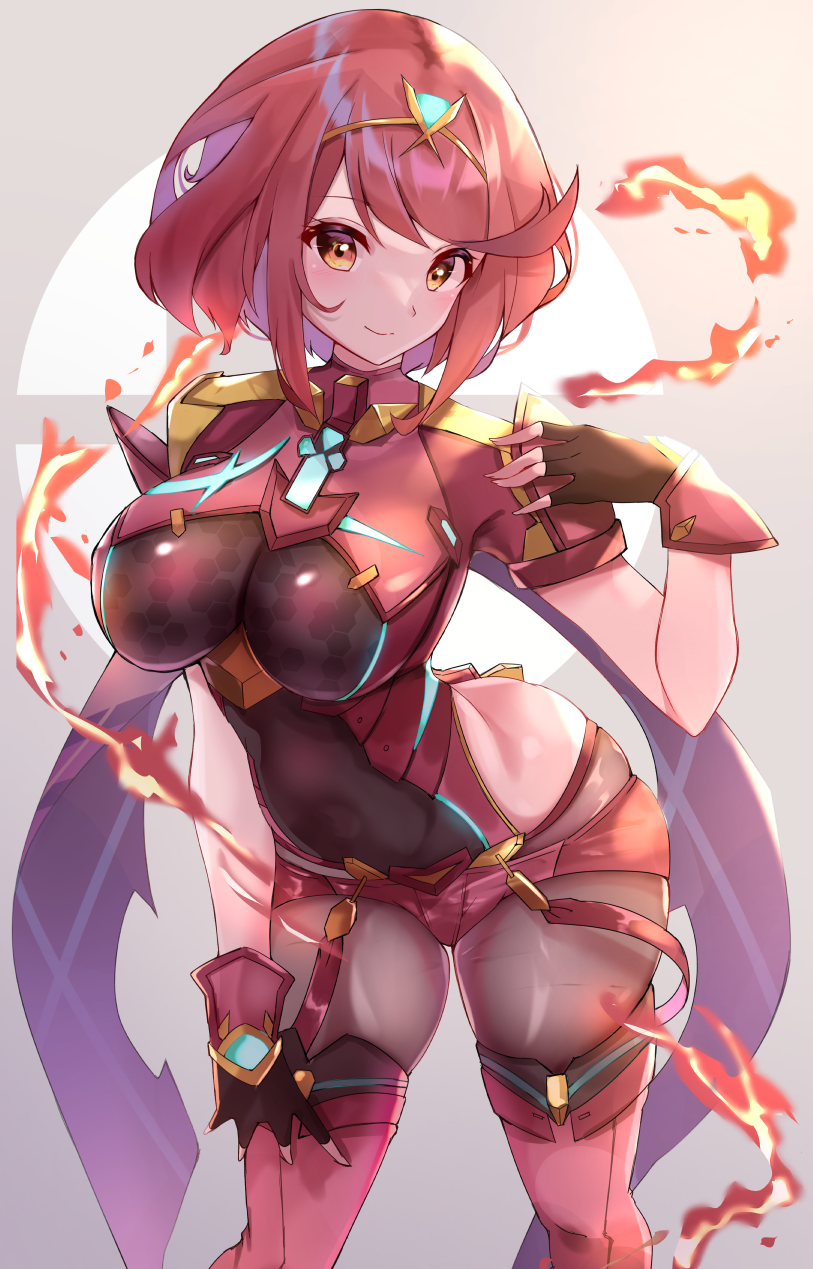 pyra (xenoblade chronicles and 2 more) drawn by racket_ti1
