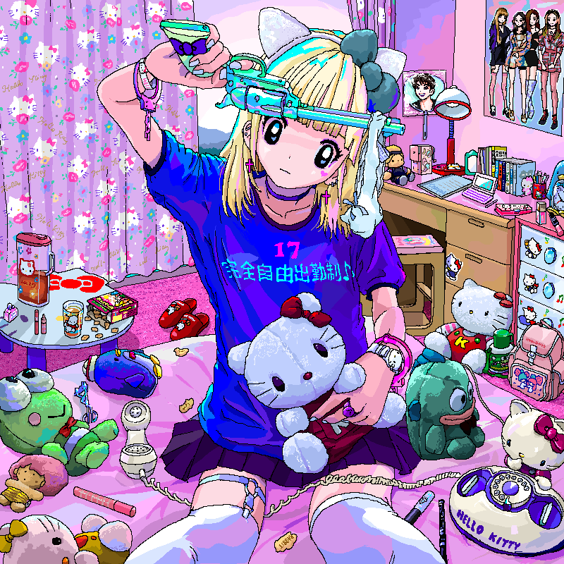 hello kitty, pochacco, hasunoue keroppi, kiki, lala, and 4 more (original and 5 more) drawn by ace_akira
