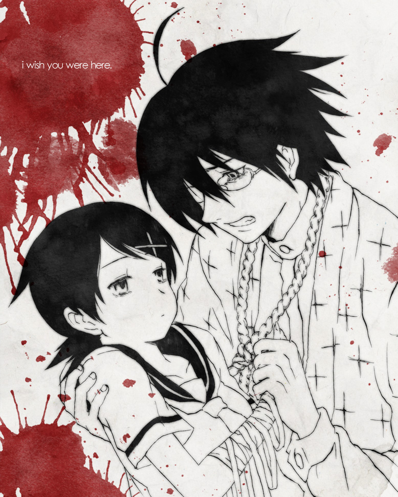 itoshiki nozomu and fuura kafuka (sayonara zetsubou sensei) drawn by shanghai_man