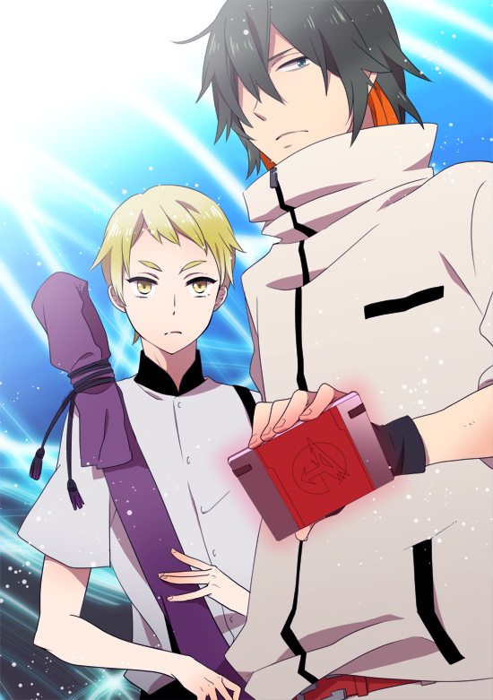 tachibana sugane and hibiki joe (gatchaman crowds) drawn by yuzucky