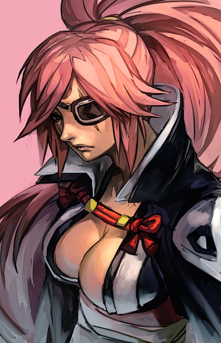 baiken (guilty gear and 1 more) drawn by hungry_clicker