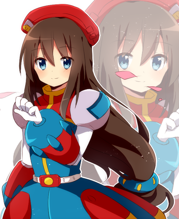 iris (mega man and 1 more) drawn by ichimonme_(ichi)