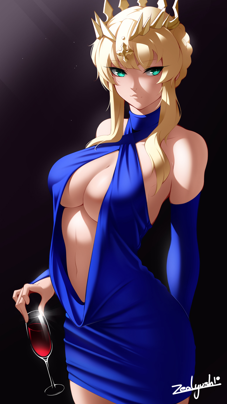 artoria pendragon (fate and 1 more) drawn by zealyush