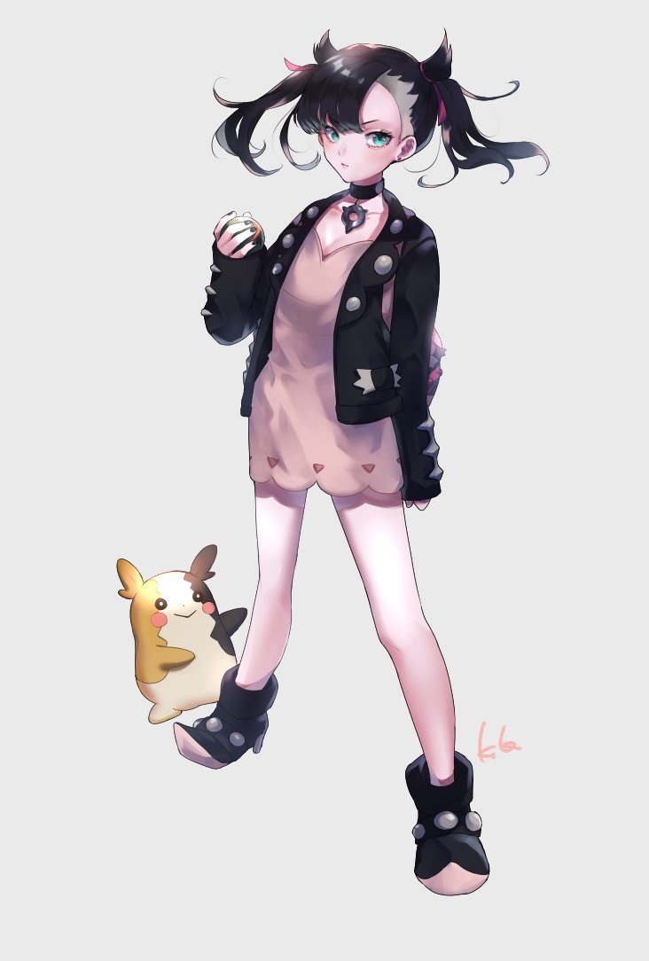 marnie and morpeko (pokemon and 1 more) drawn by kedouin_kororu