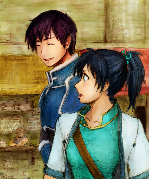 fir, noah, and garret (fire emblem and 1 more) drawn by bumii