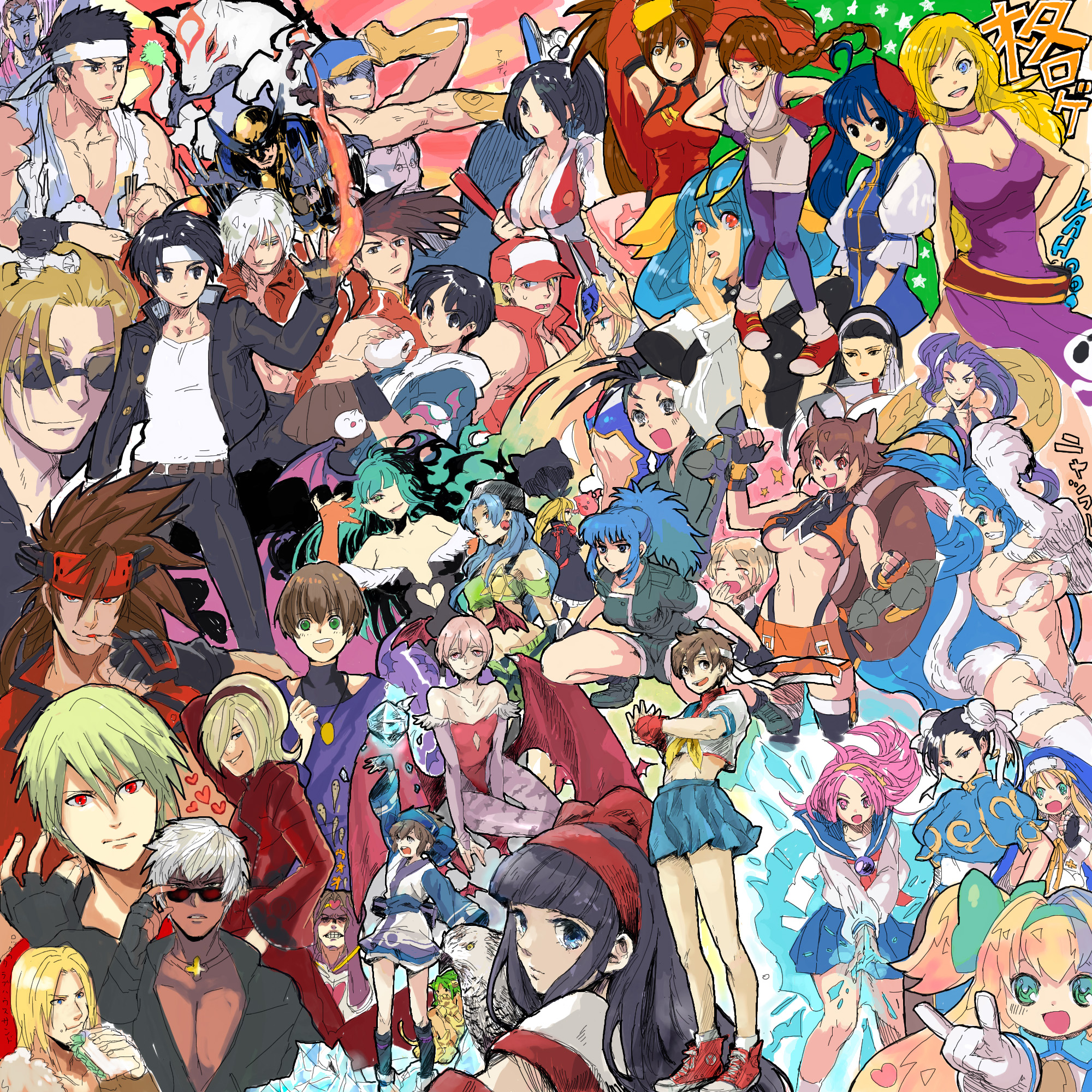 Chun Li Morrigan Aensland Shiranui Mai Dizzy Makoto Nanaya And 42 More Street Fighter And 15 More Drawn By Hnt Danbooru Chun Li Morrigan Aensland Shiranui Mai Dizzy Makoto Nanaya And 42 More Street Fighter And 15 More Drawn By Hnt Danbooru