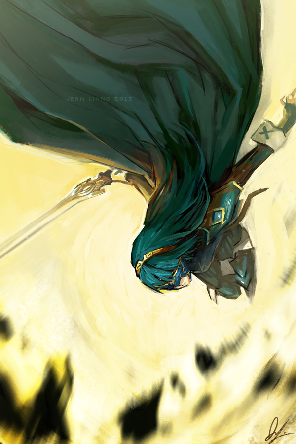 lucina and marth (fire emblem and 1 more) drawn by genniieeee