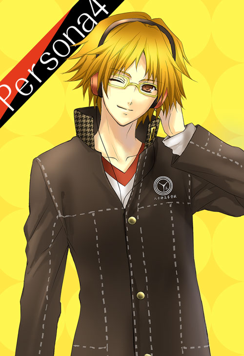 hanamura yousuke (persona and 1 more) drawn by takasato_michi