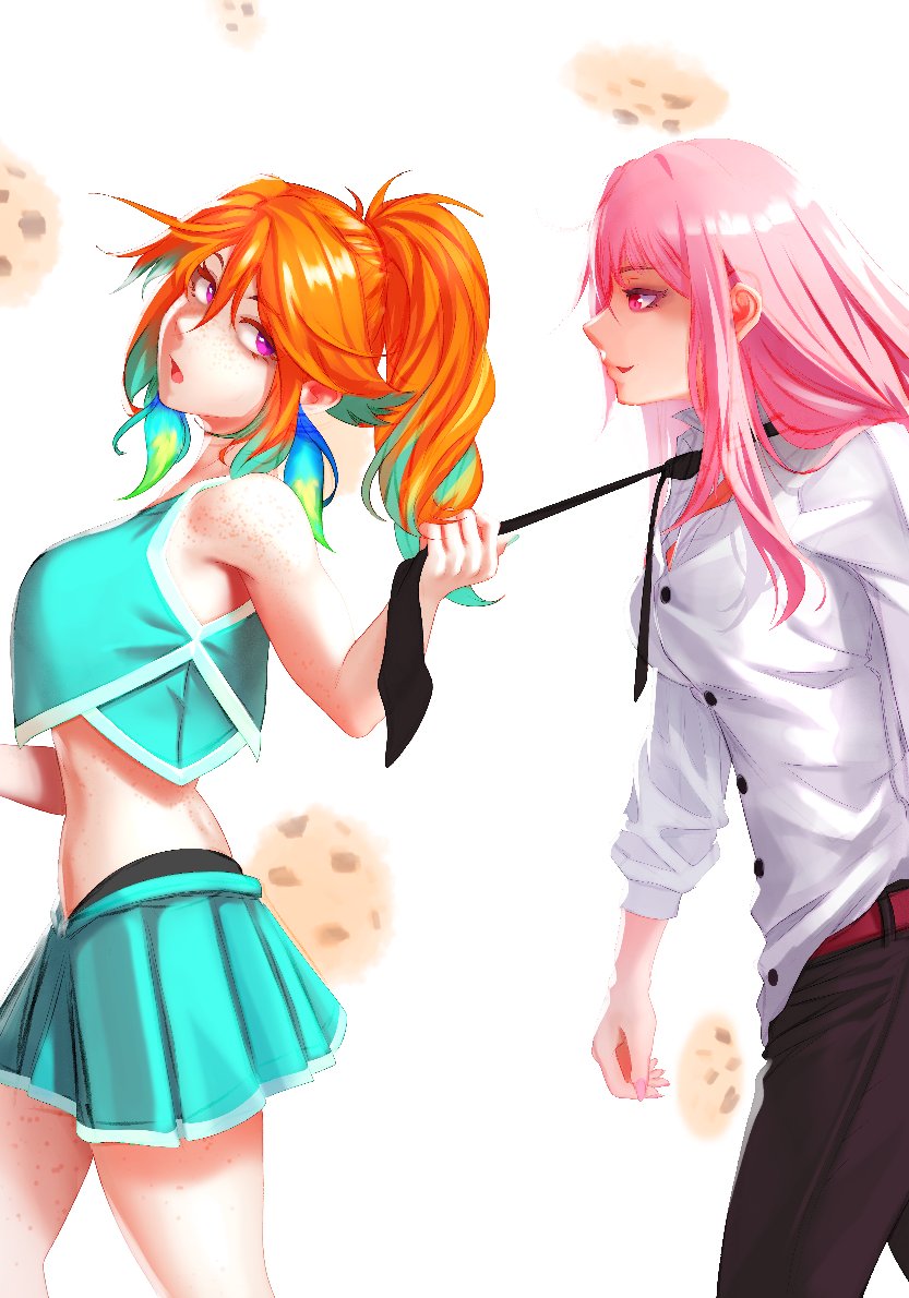 mori calliope and takanashi kiara (hololive and 1 more) drawn by gezelvt
