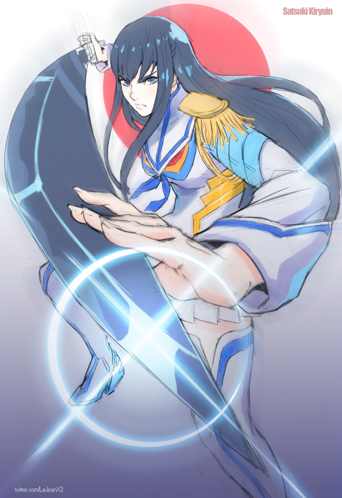 kiryuuin satsuki and junketsu (kill la kill) drawn by rejean_dubois