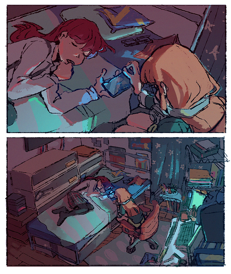 sakura futaba and yoshizawa sumire (persona and 2 more) drawn by meruz_(automeruz)