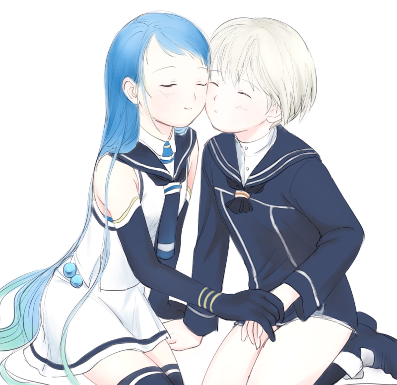 samidare and z1 leberecht maass (kantai collection) drawn by nonomori