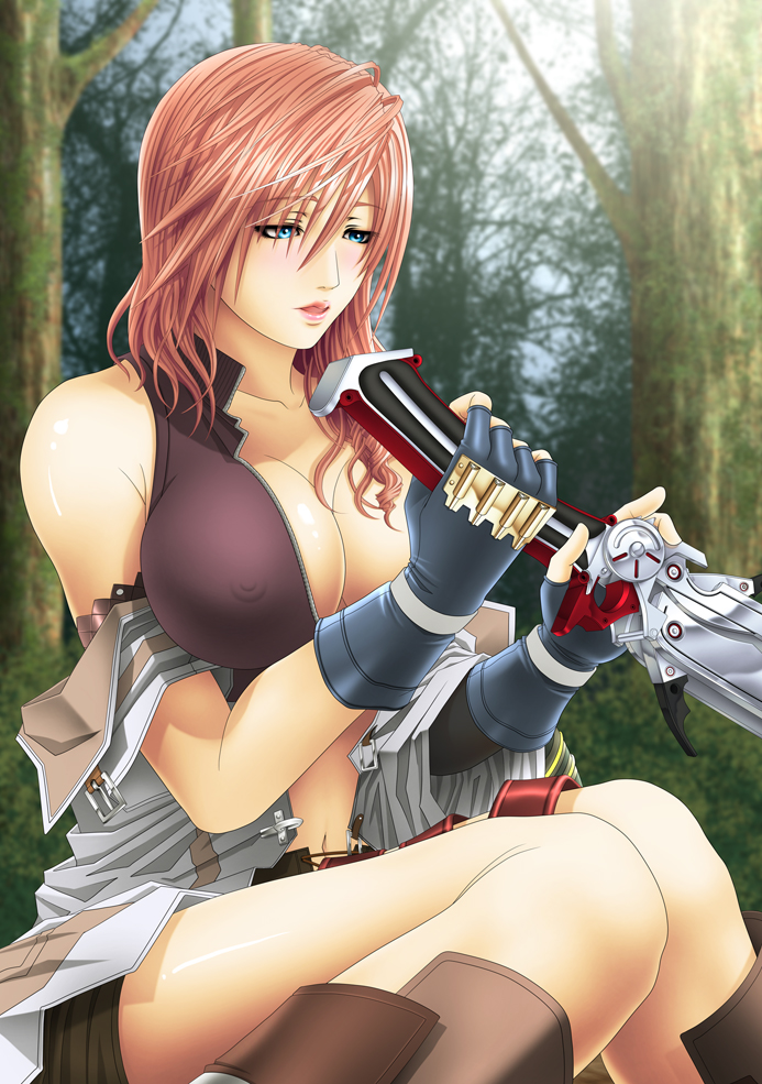lightning farron (final fantasy and 1 more) drawn by carrot_works