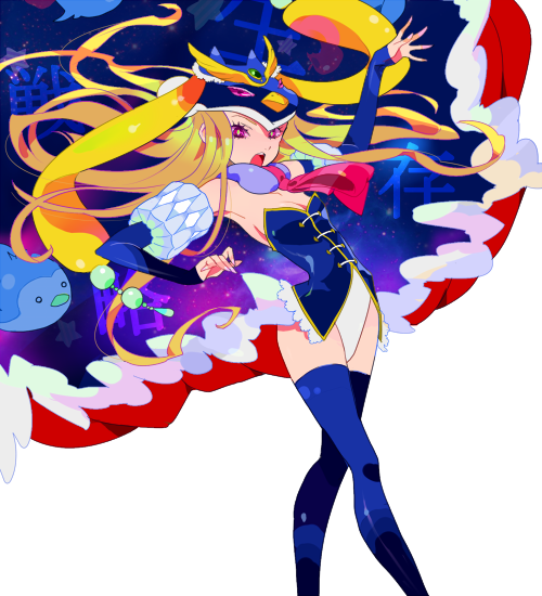 takakura himari and princess of the crystal (mawaru penguindrum) drawn by rakuchii_(rurituvo)